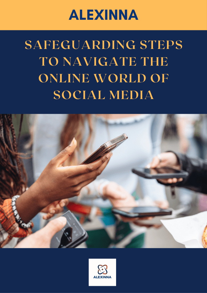 Image shows people holding mobile devices while surfing online social platforms.